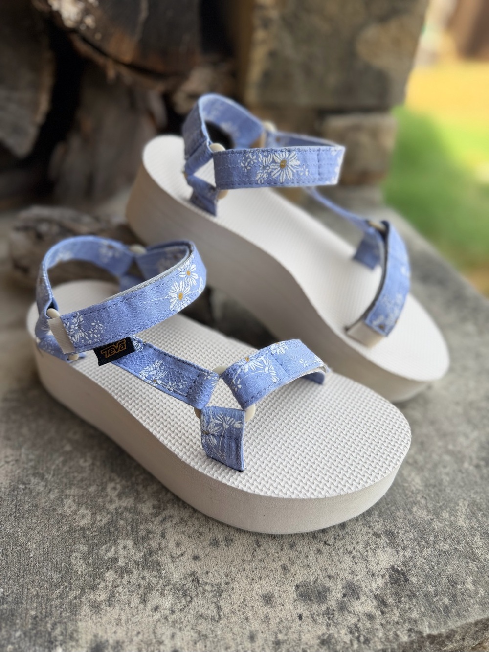 Teva Women's Flatform Universal Gloriosa Sandal Daisy Strap Sz-7. S